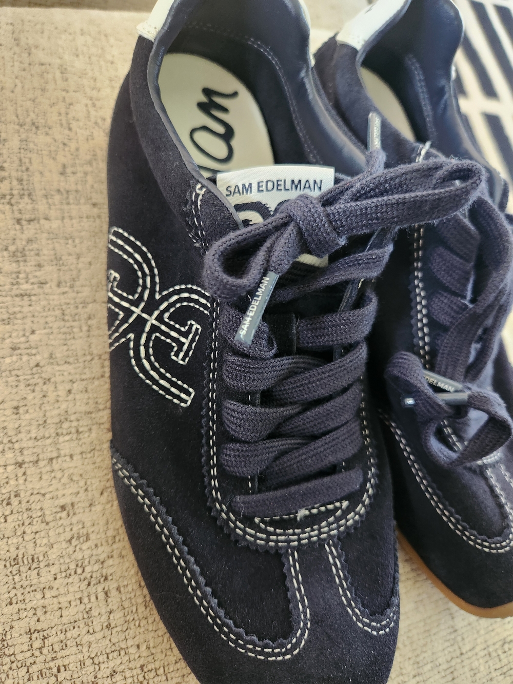 Sam Edelman Isella Suede Sneakers - Picture 11 of 12